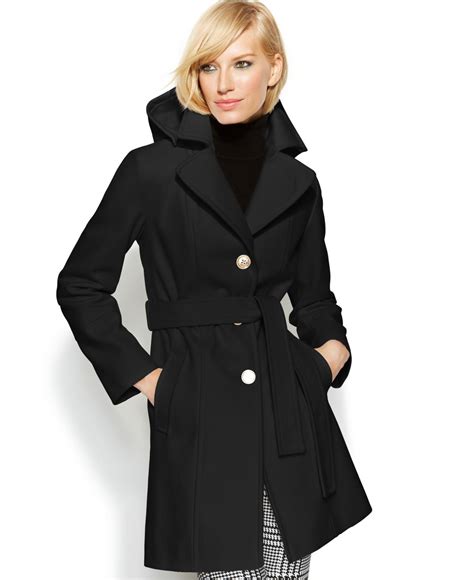 michael kors black stand collar jacket|michael kors black jacket women's.